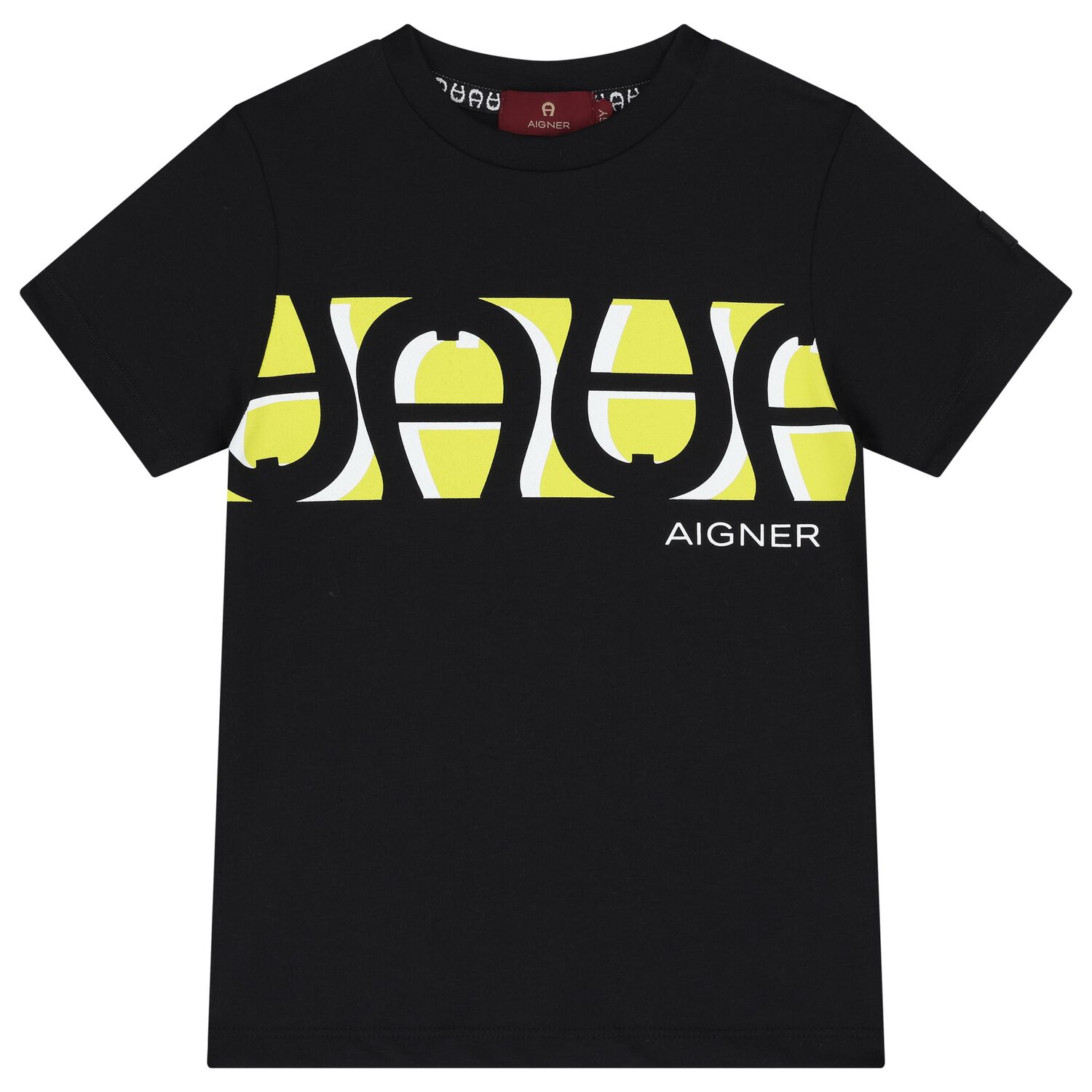 Boys Black Logo T-Shirt, 2, hi-res image number null