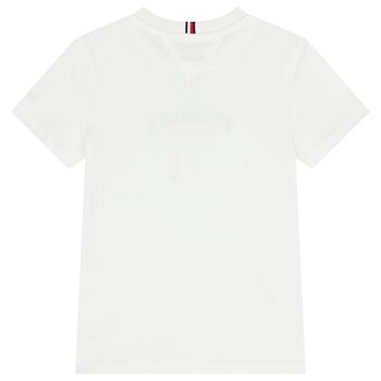 Boys White Logo T-Shirt