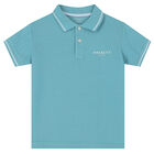 Boys Aqua Logo Polo Shirt, 1, hi-res