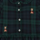 Baby Girls Green & Black Tartan Dress Set, 1, hi-res