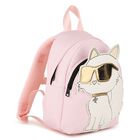 Girls Pink Choupette Logo Backpack, 1, hi-res