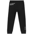 Black Maple Leaf Print Jogger, 1, hi-res