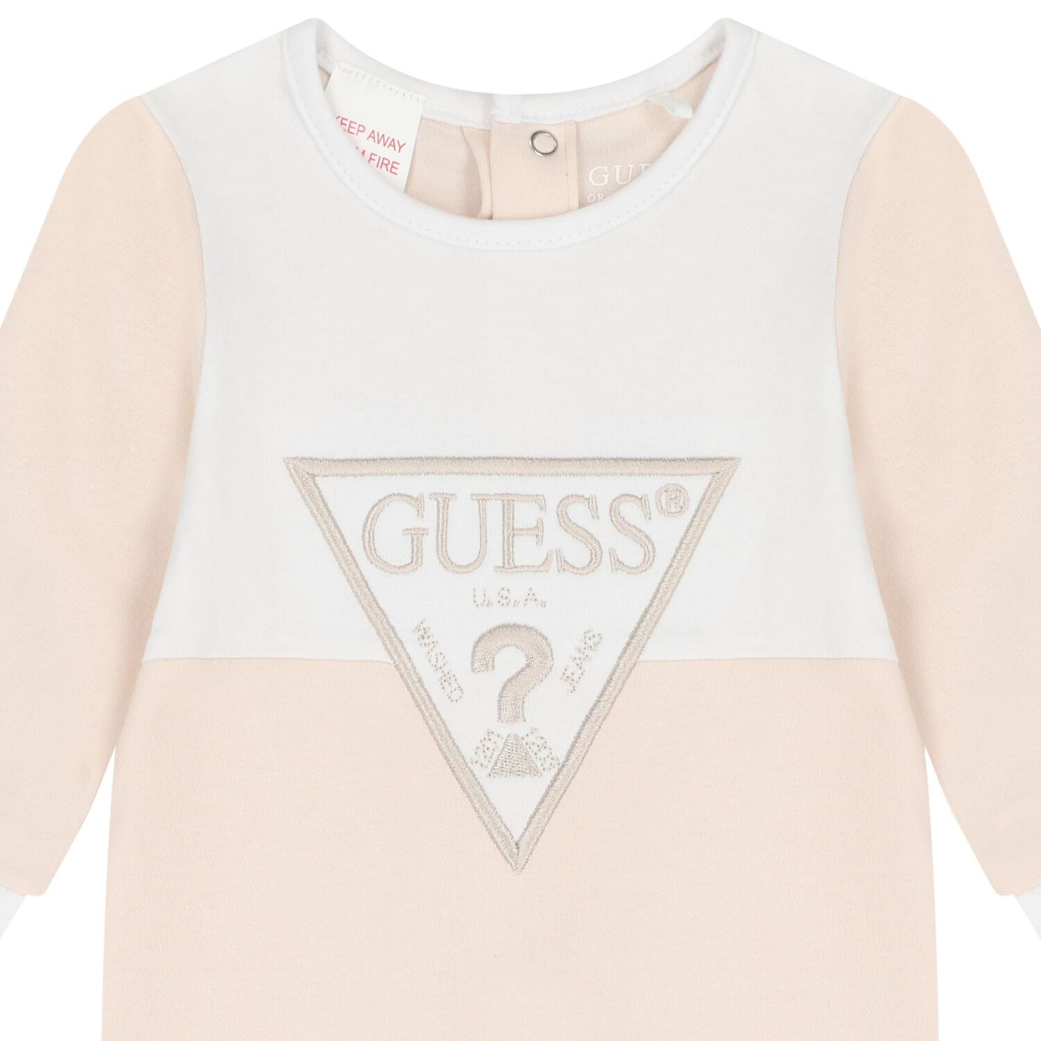 طقم هدايا أفرول أولاد بالشعار باللون البيج, 1, hi-res image number null