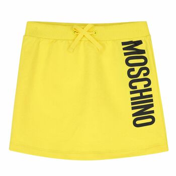 Girls Yellow Logo Skirt