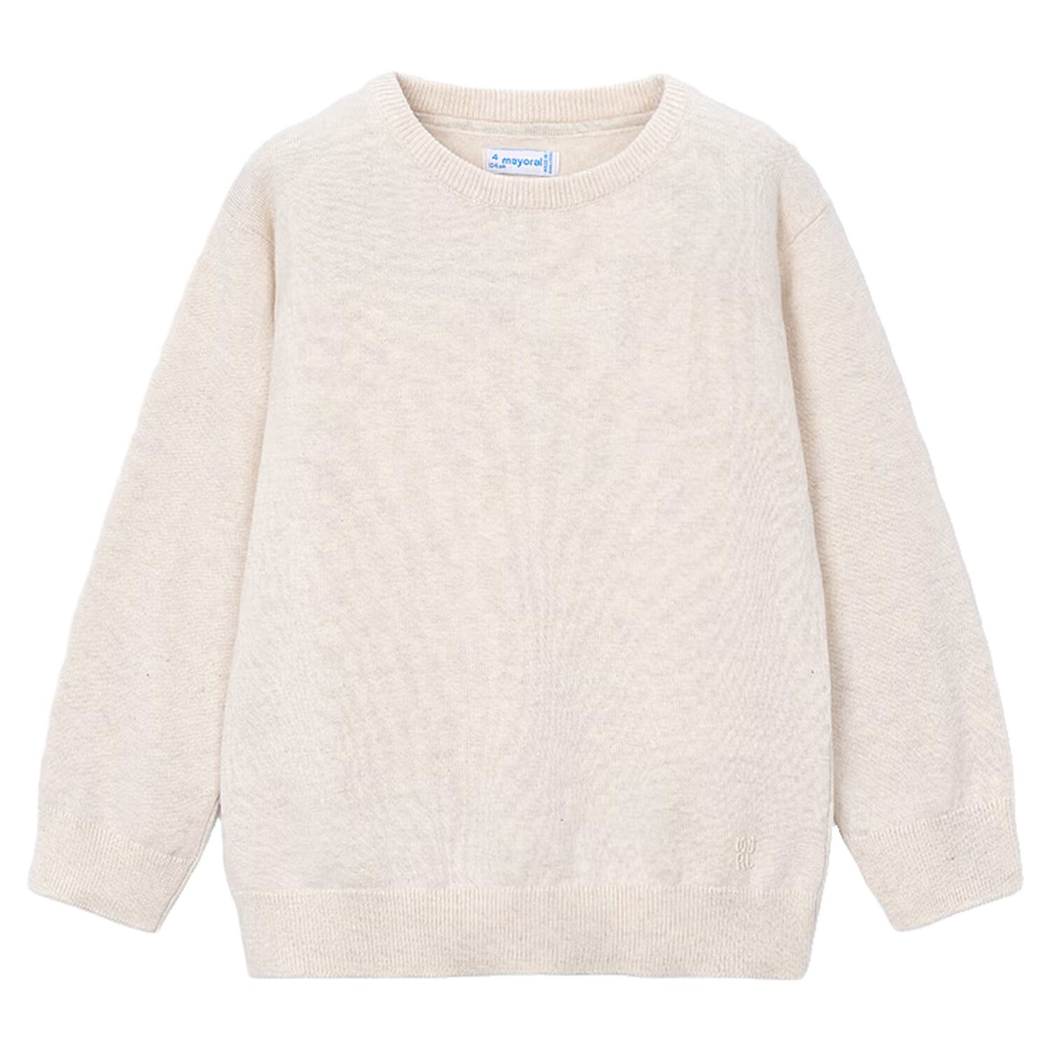 كنزة أولاد منسوجة باللون البيج, 2, hi-res