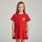 Girls Red Logo Dress, 1, hi-res