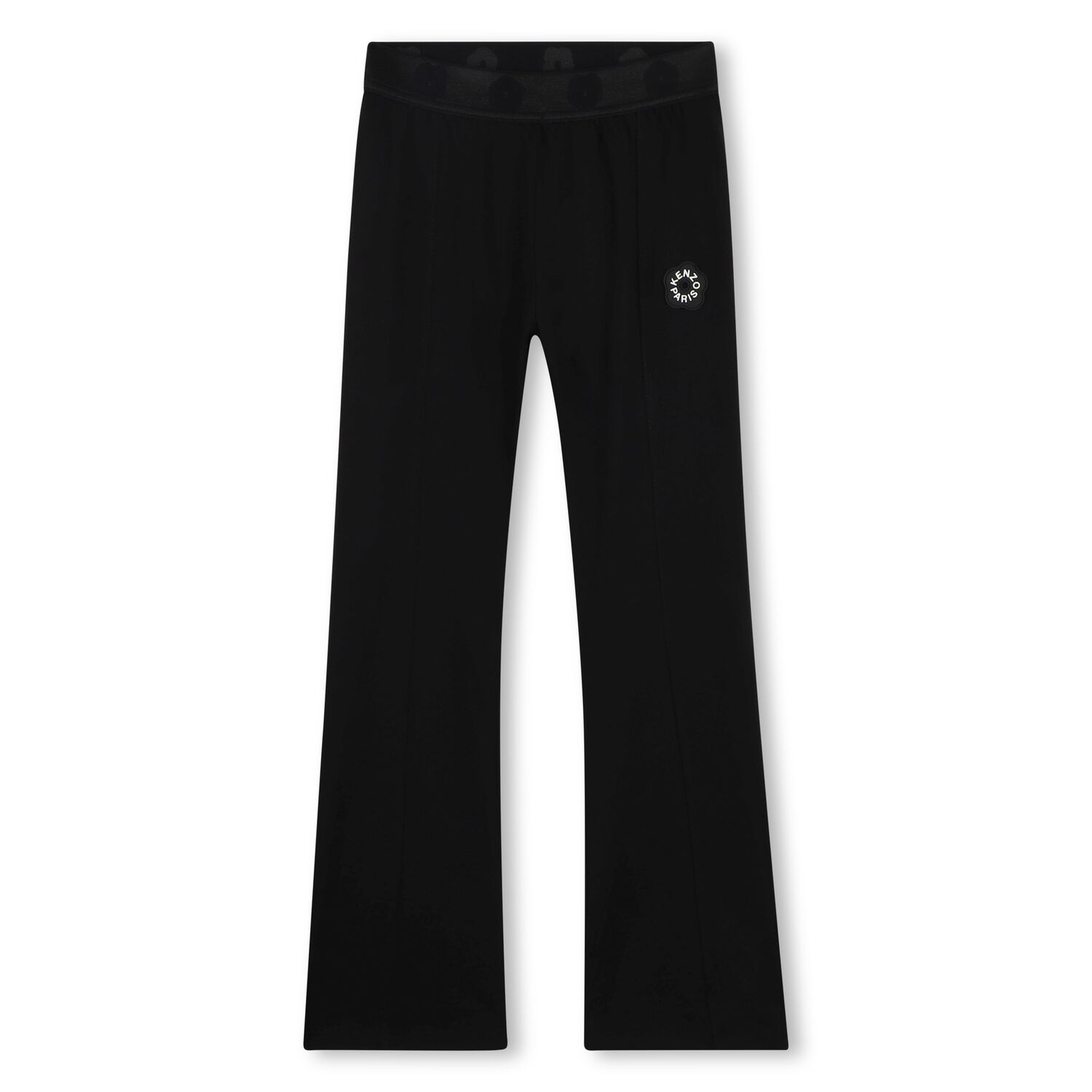 Girls Black Logo Leggings, 2, hi-res