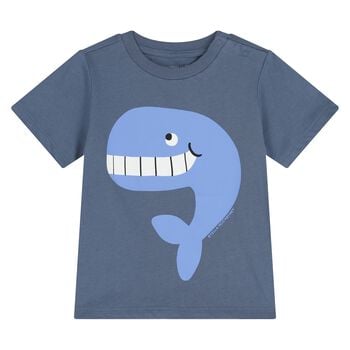 Younger Boys Blue Whale T-Shirt