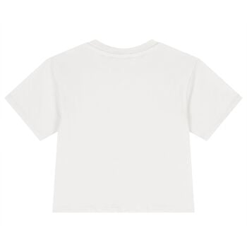 Girls White Logo T-Shirt