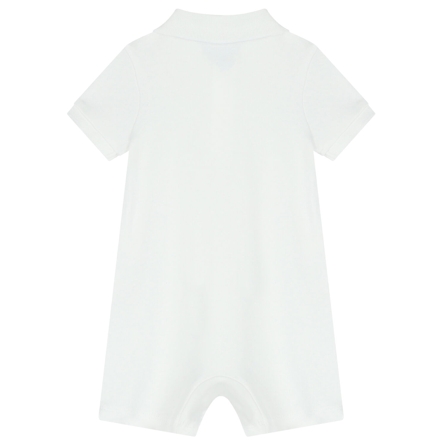 Baby Boys White Logo Polo Romper, 2, hi-res