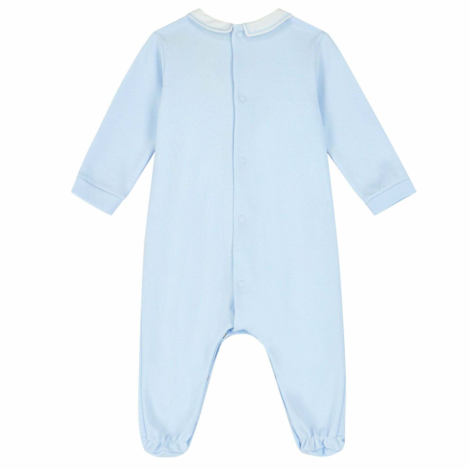 Baby Boys Blue Logo Babygrow, 1, hi-res
