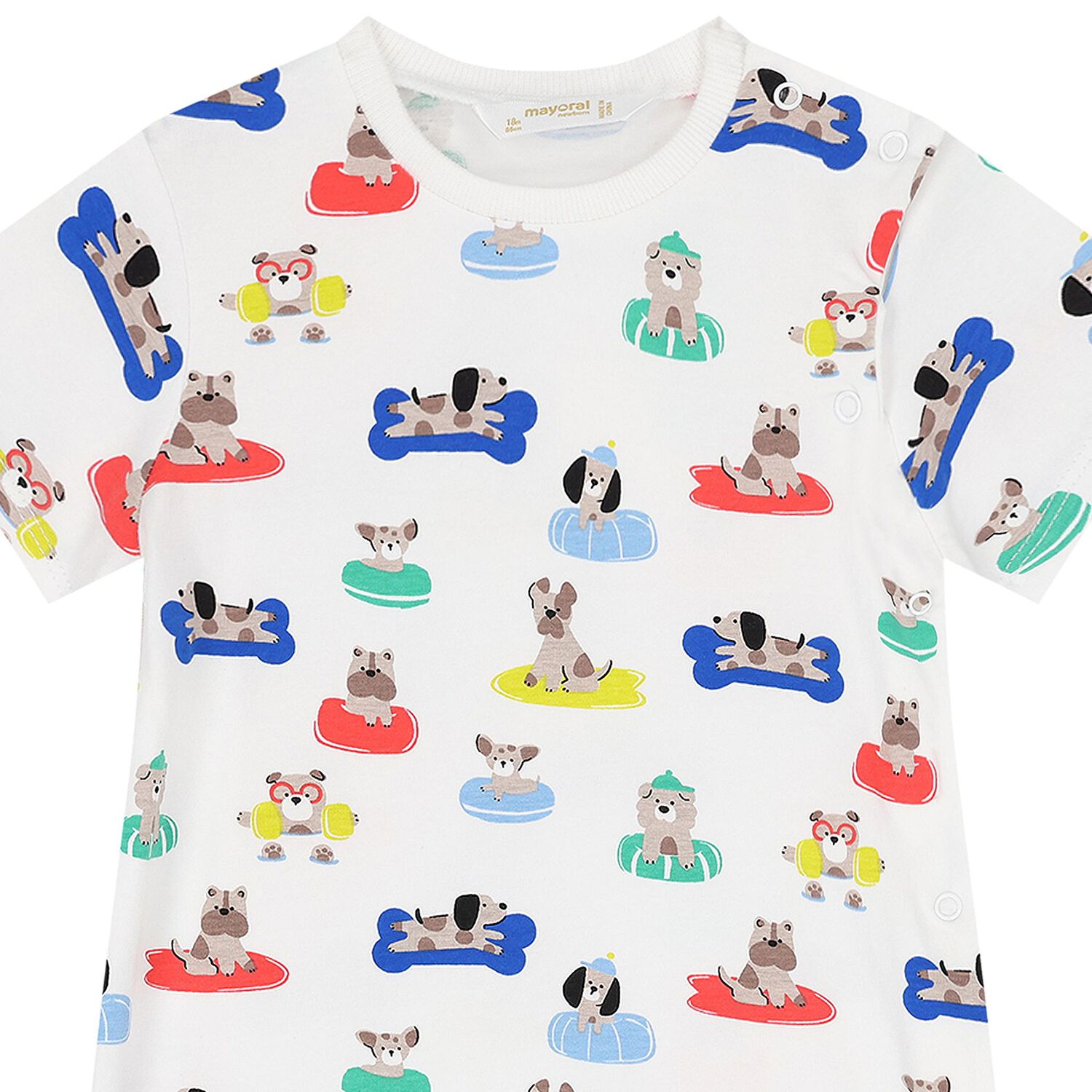 رومبير اطفال باللون الابيض والاخضر (3 قطع ), 1, hi-res