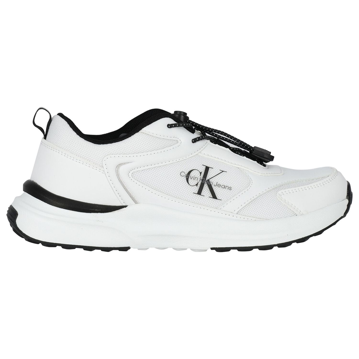 White & Black Logo Trainers, 1, hi-res image number null