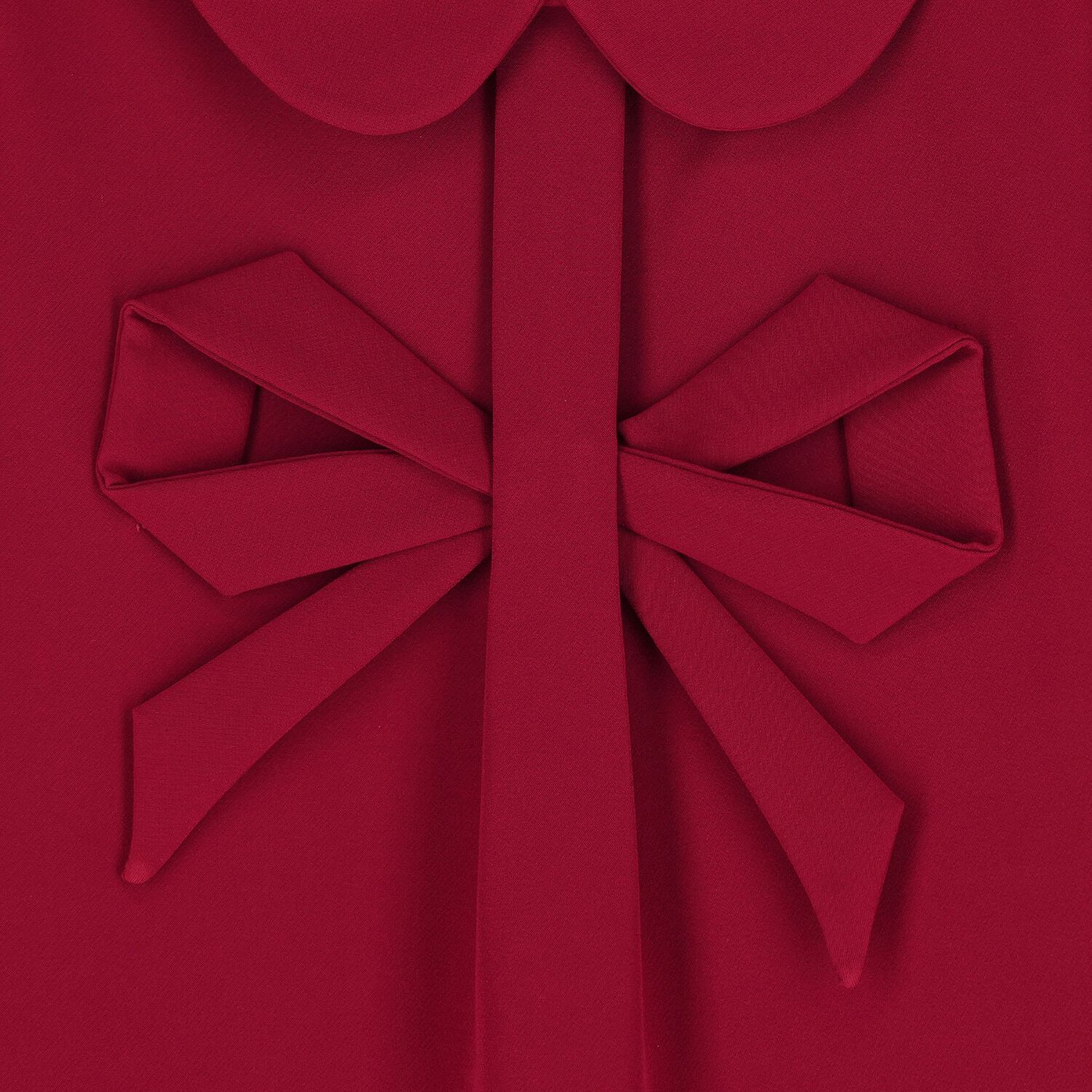 Girls Burgundy Bow Dress, 2, hi-res