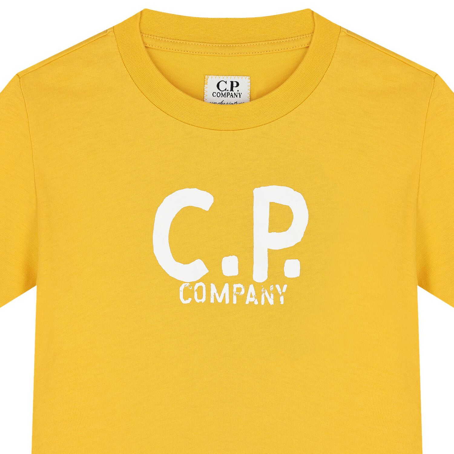 Boys Yellow Logo T-Shirt, 3, hi-res