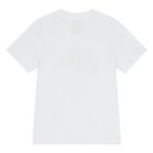 Younger Boys White & Black Logo Shorts Set, 1, hi-res