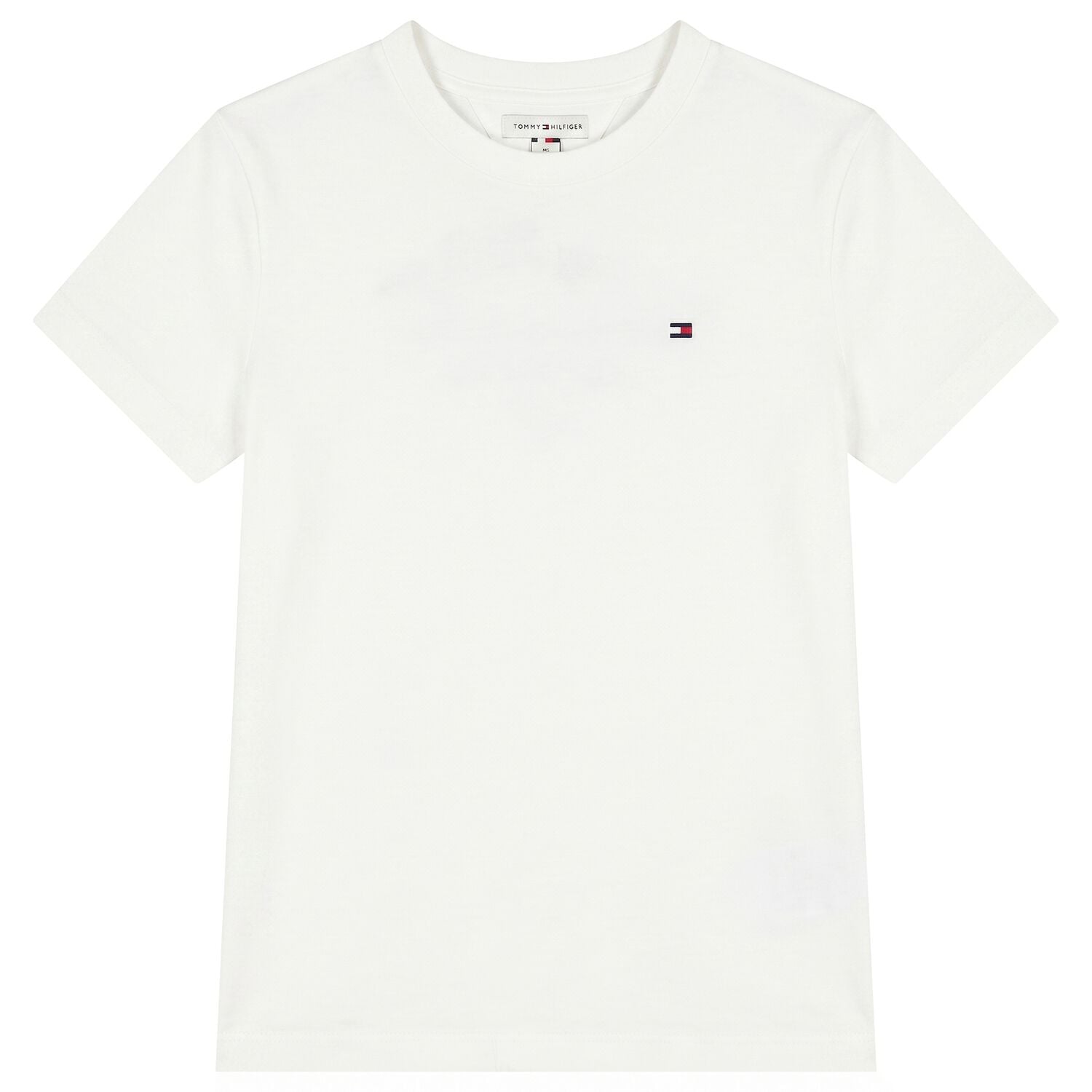 Boys White Embroidered Logo T-Shirt, 1, hi-res