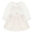 Baby Girls Ivory Sheep Skirt Set, 1, hi-res
