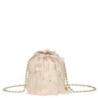 حقيبه يد للبنات مزينه بالريش والورد باللون الوردى , 1, hi-res