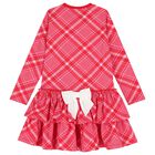 Girls Red & Pink Bow Dress, 1, hi-res