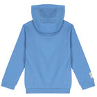 Boys Blue Hooded Top, 1, hi-res