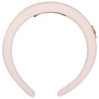 Girls Pink Logo Crepe Headband, 2, hi-res
