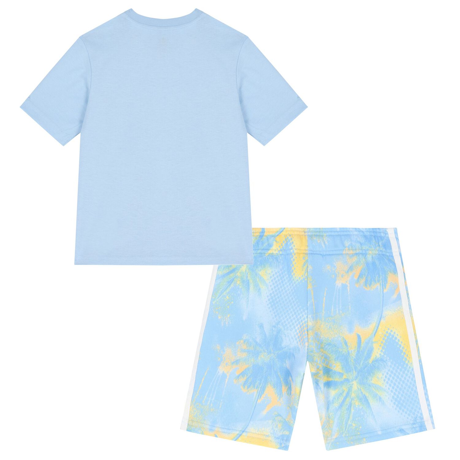 Blue Logo Shorts Set, 1, hi-res