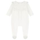 Baby Girls White Broderie Anglaise Babygrow Gift Set, 1, hi-res