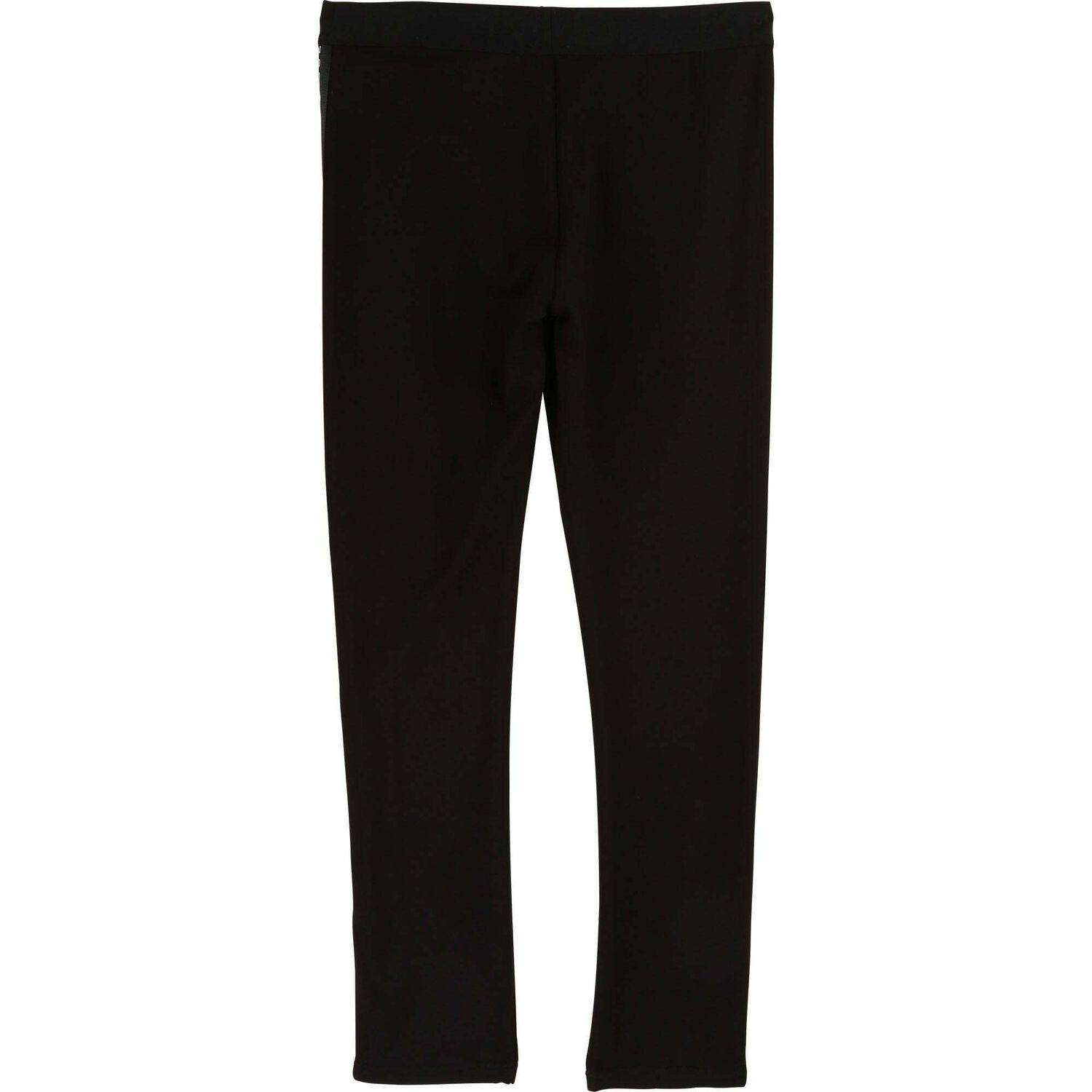 Girls Black Logo Leggings, 1, hi-res