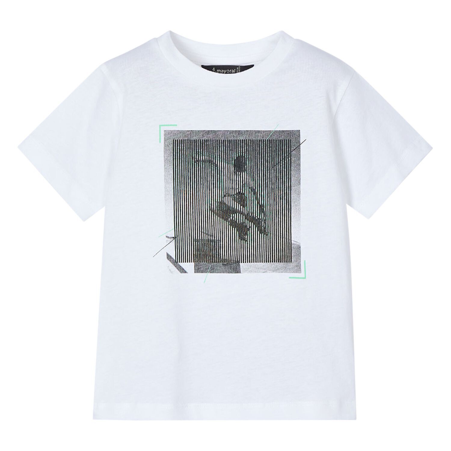 Boys White Lenticular Print T-Shirt, 1, hi-res