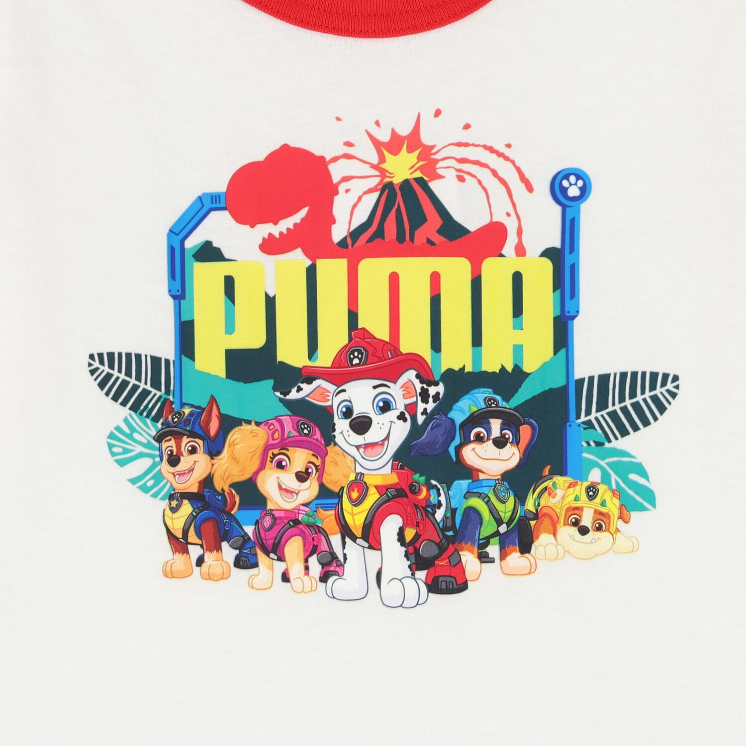 Boys White & Red Logo Paw Patrol T-Shirt, 2, hi-res