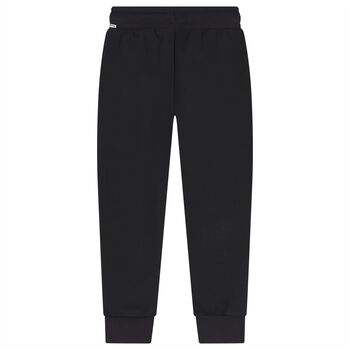 Boys Black Logo Joggers