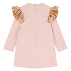 Younger Girls Pink Teddy Bear Dress, 2, hi-res