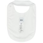 مريلة بالشعار باللون الأبيض والبيج ( 3 قطع), 1, hi-res