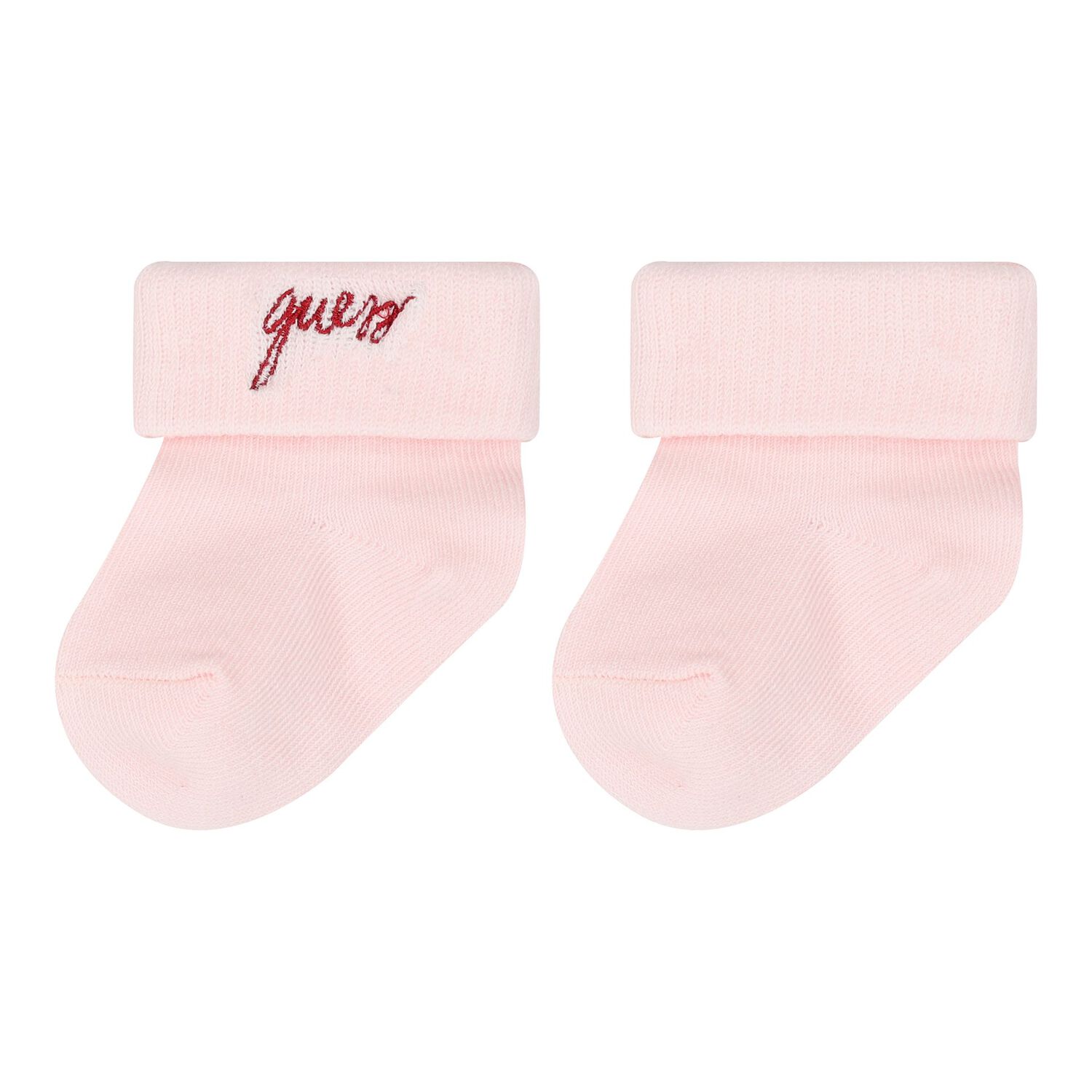 Baby Girls Pink & White Teddy Bear Logo Bodysuit Set, 1, hi-res