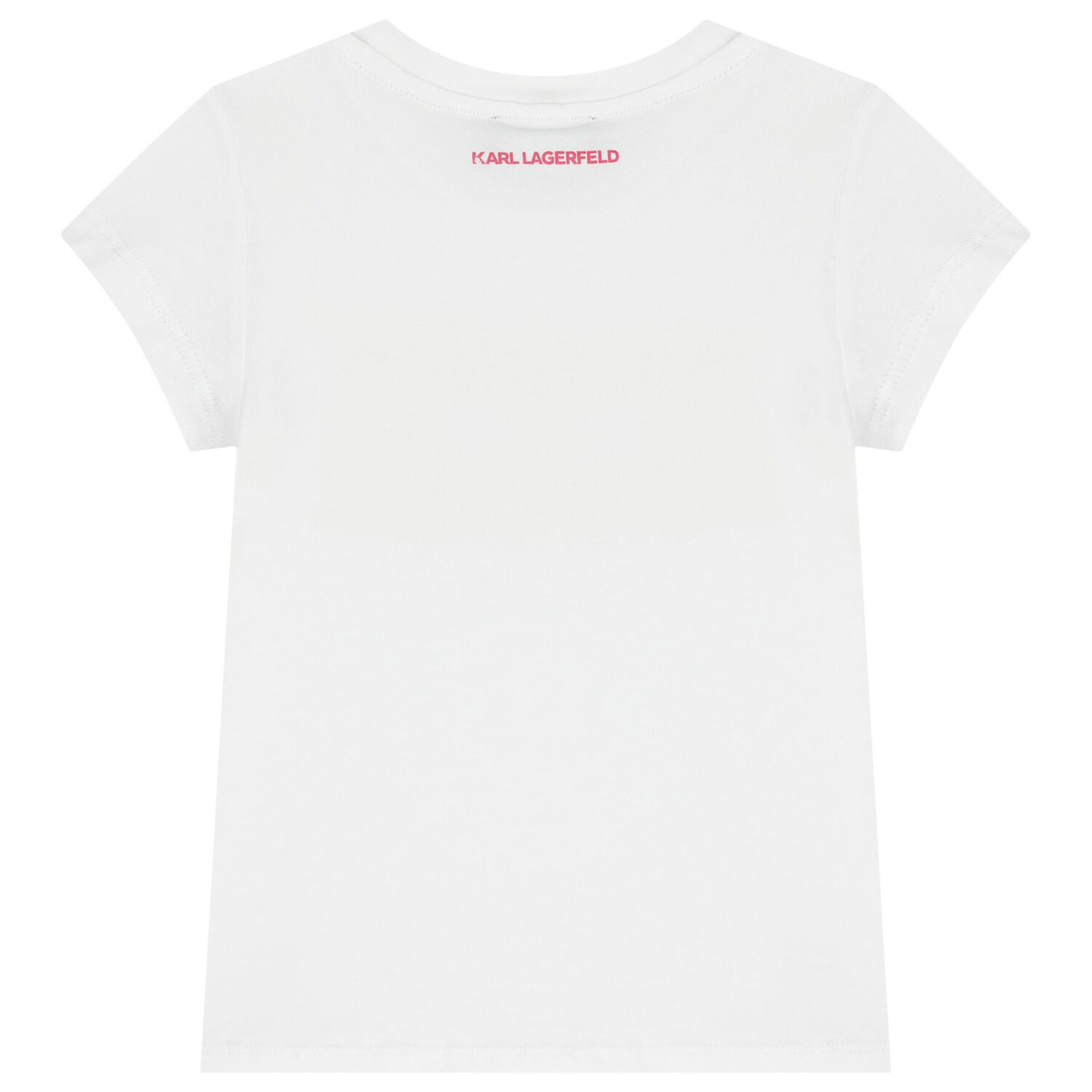 Girls White Logo T-Shirt, 2, hi-res image number null