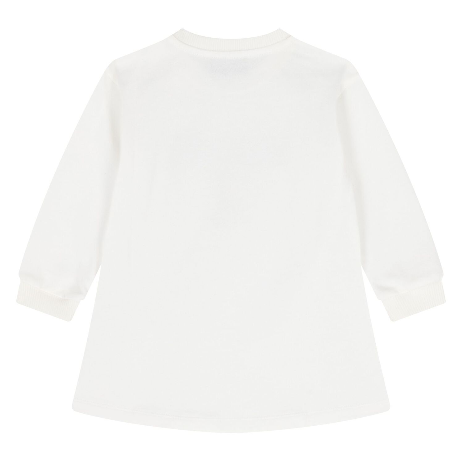 فستان بنات بشعار تيدي باللون الأبيض, 1, hi-res