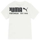Boys White Logo T-Shirt, 1, hi-res