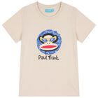 Boys Beige Paul Frank Shorts Set, 1, hi-res