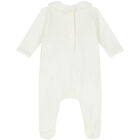 Baby Girls Ivory Floral Babygrow, 2, hi-res