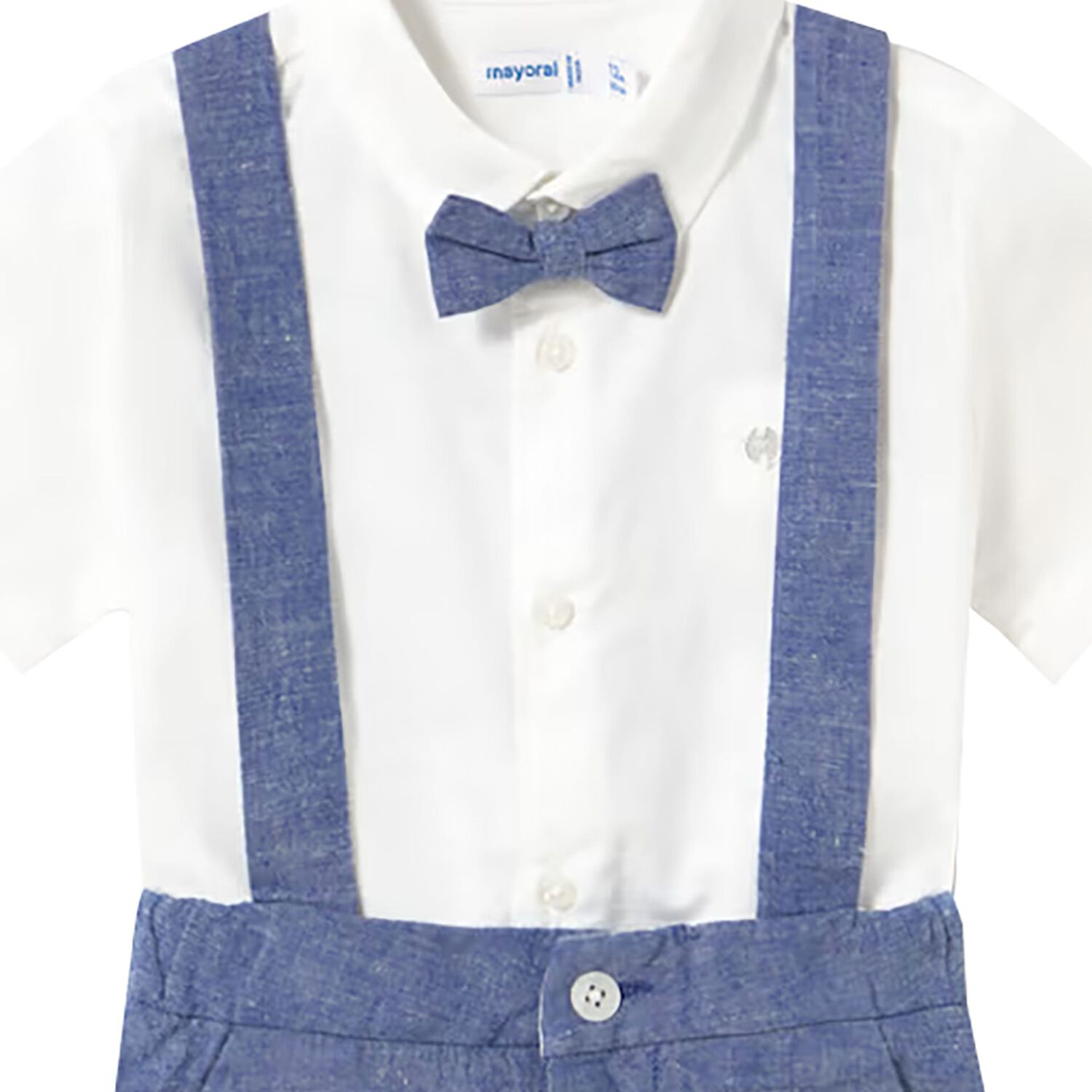 طقم شورت للأولاد باللونين الكحلي و العاجي, 3, hi-res