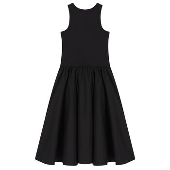 Girls Black Logo Dress