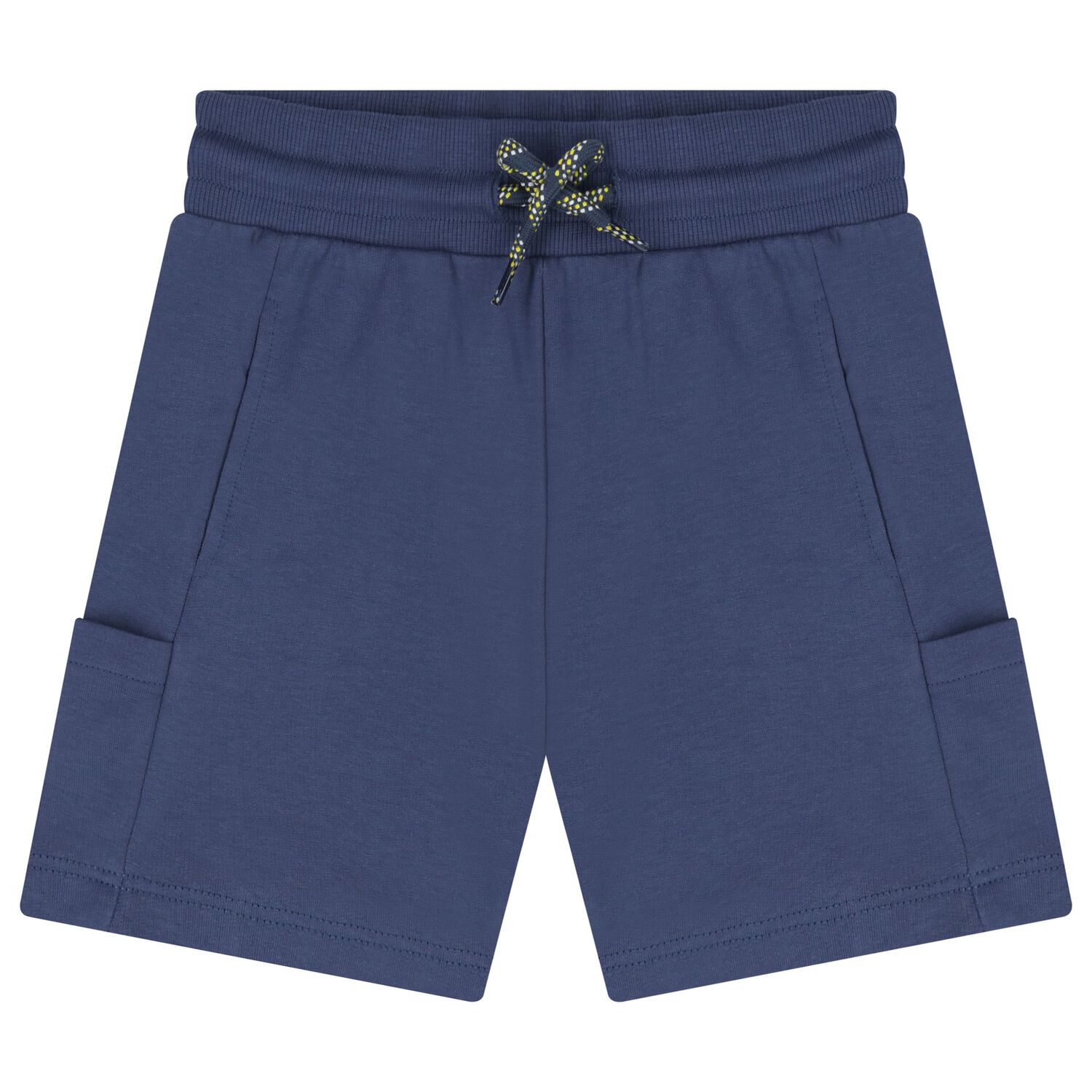 Boys Yellow & Navy Blue Surfboard Shorts Set, 2, hi-res