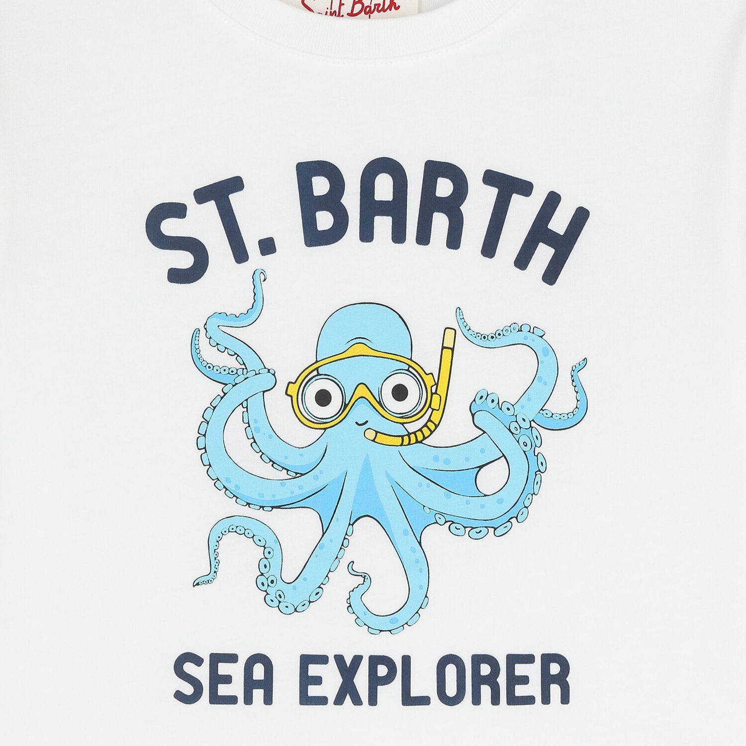 Bos White Octopus T-Shirt, 1, hi-res