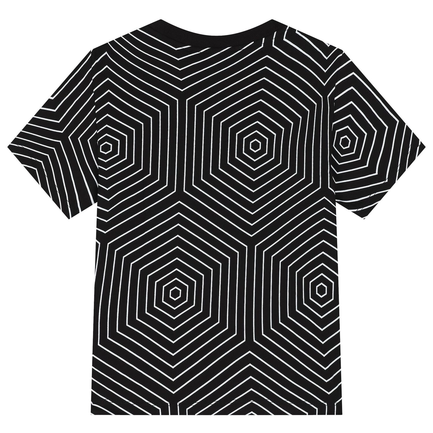 تيشيرت أولاد بالشعار باللون الأسود, 2, hi-res