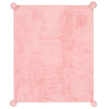 Baby Girls Pink Fur Blanket