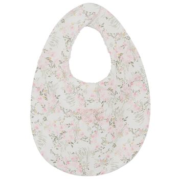 Baby Girls Pink Floral Bib