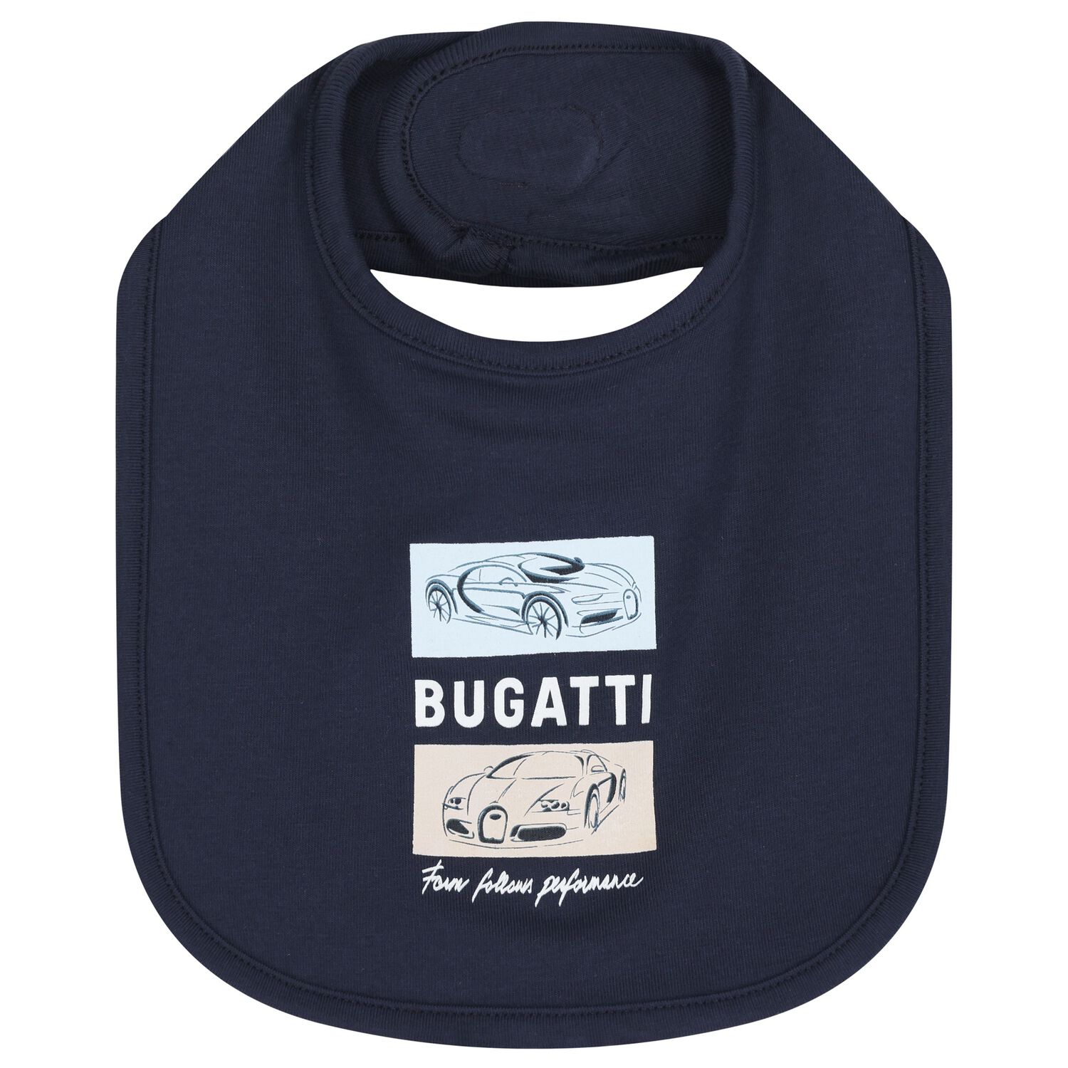 Baby Boys Navy Blue Logo Bib, 3, hi-res