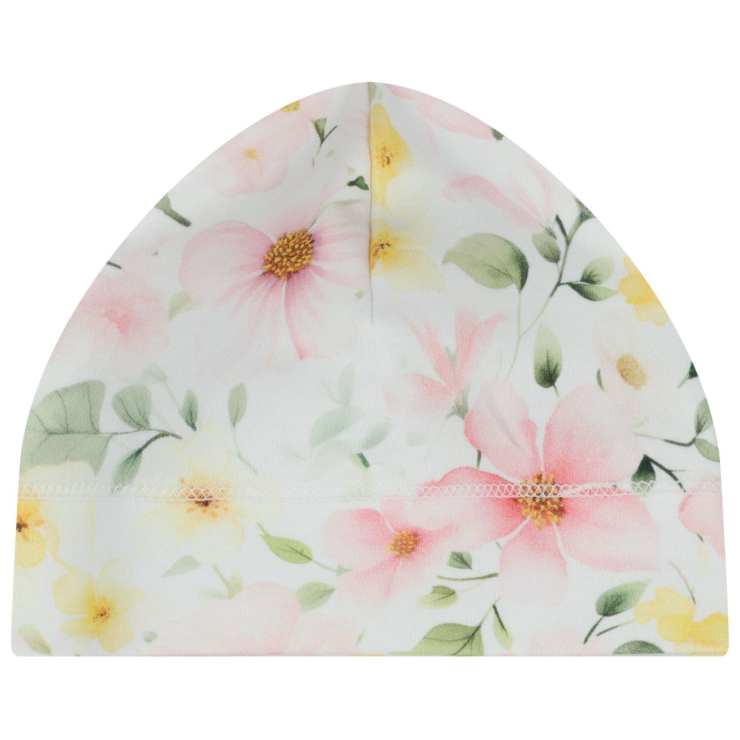 طقم بطانية للبنات بطبعة زهور باللون الأبيض و الوردي , 1, hi-res