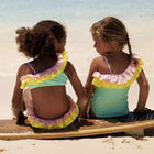 مايوة بنات بكشكشة باللون الأبيض, 1, hi-res